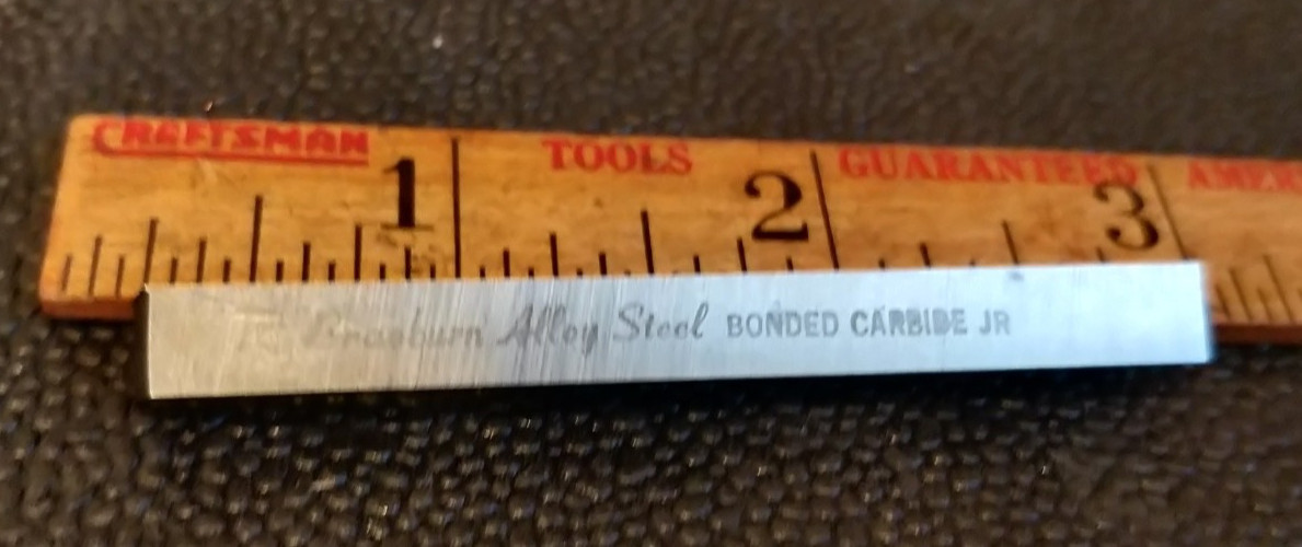 BRAEBURN T5 Bonded carbide Jr 1/4" X 1/4" X 2.5" Lathe Tool Bit Blank HSS