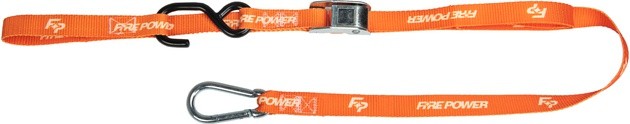 Fire Power Tie Downs with Soft-Tye 6' x 1" Orange