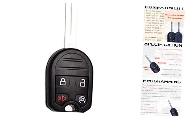 OUC6000022 Keyless Entry Remote Start for 2011-2014 Ford F-150 F250 F350