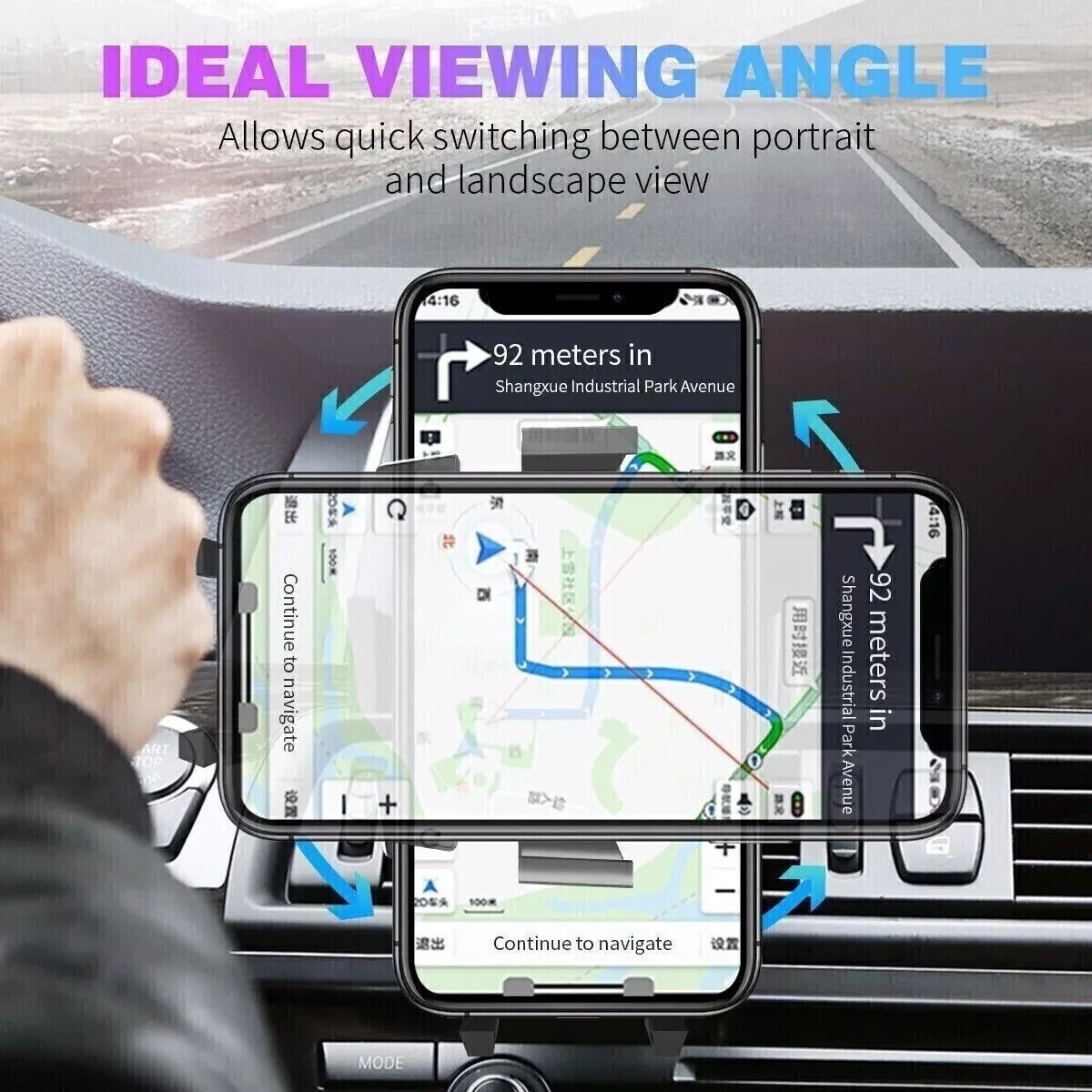 Air Vent Car Phone Holder Universal Car Mount for iPhone 16 15 Samsung Phone GPS