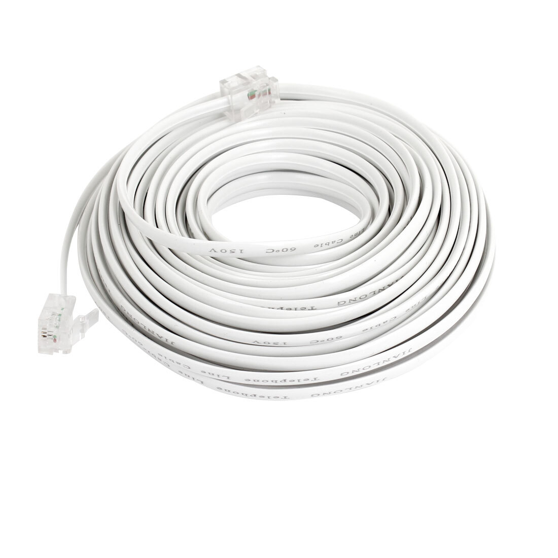 32.8ft Standard Telephone Cable, Male 6P2C RJ11 to Male RJ11 Phone Line Cord
