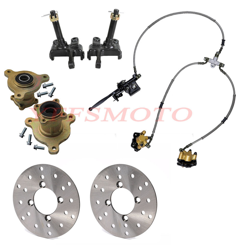 Front Steering Spindle Wheel Hub Brake Assembly ATV Quad Taotao Coolster Buggies