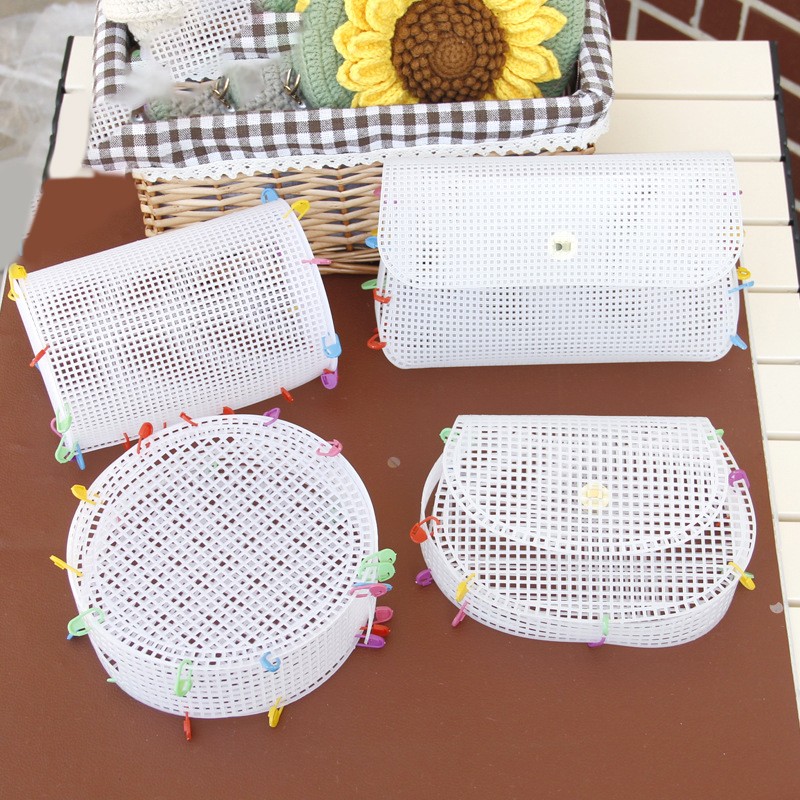 Auxiliary Weaving Plastic Mesh Kit Plastic Grid Weaving Helper DIY Bag Accessory