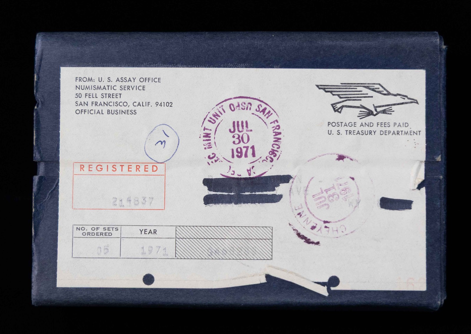 1971 S Proof Set Mint Sealed Unopened Box of 5 Sets Unsearched
