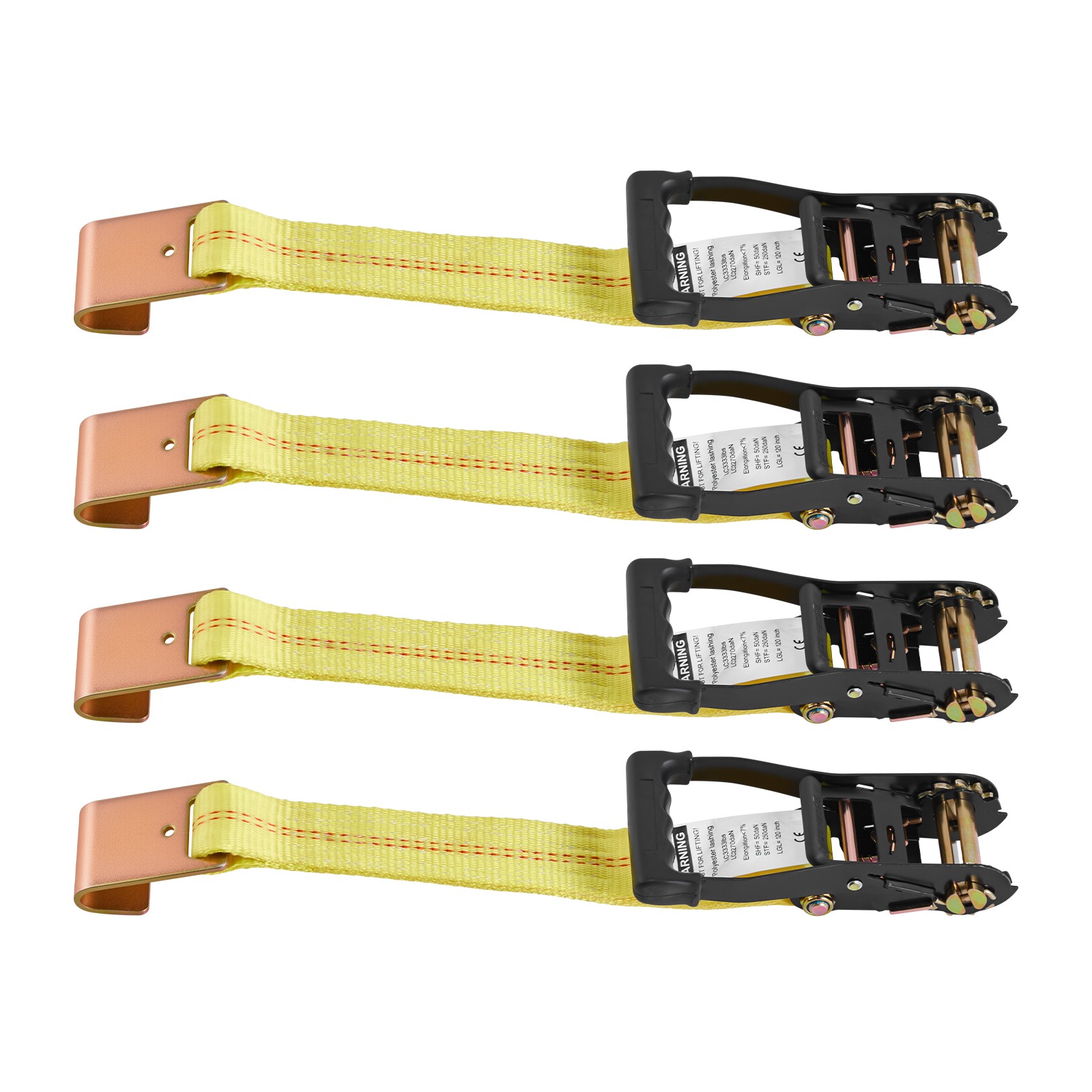 Uimoso Wheel Chock Tie-Down Kit with Flat Hook, 10,009 lbs Load Capacity