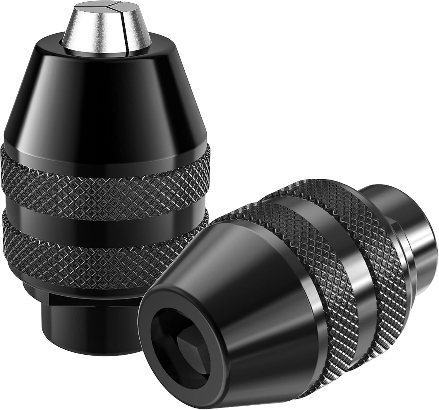Efficient 3-Jaw Keyless Chuck Set for Quick Bit Changes - For Dremel Tools