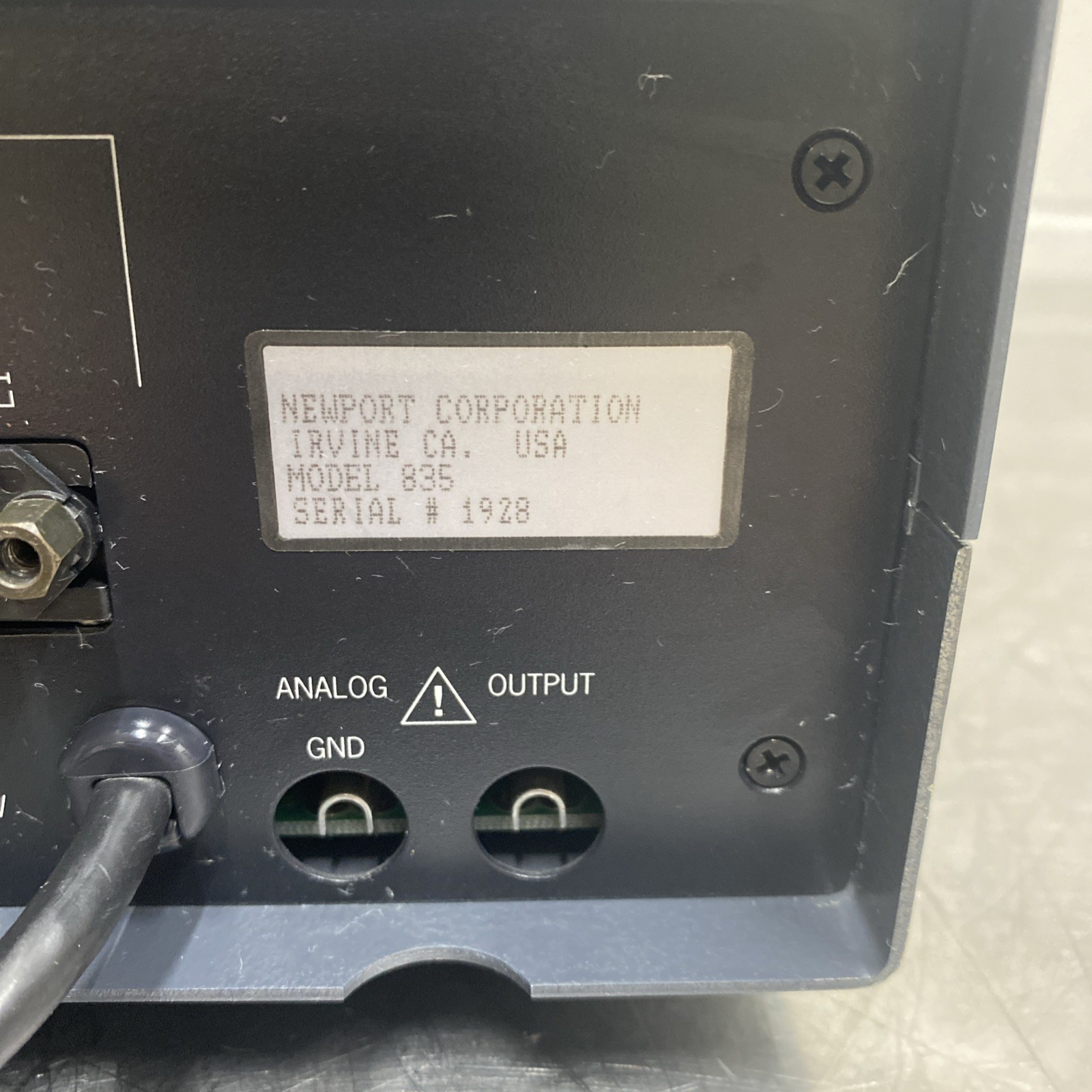 Newport Optical Power Meter Model 835