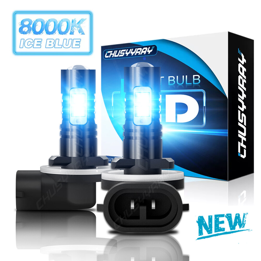 2Pcs LED 881 Headlight Bulb for Honda UTVs Pioneer 500 700 BLUE 8000k