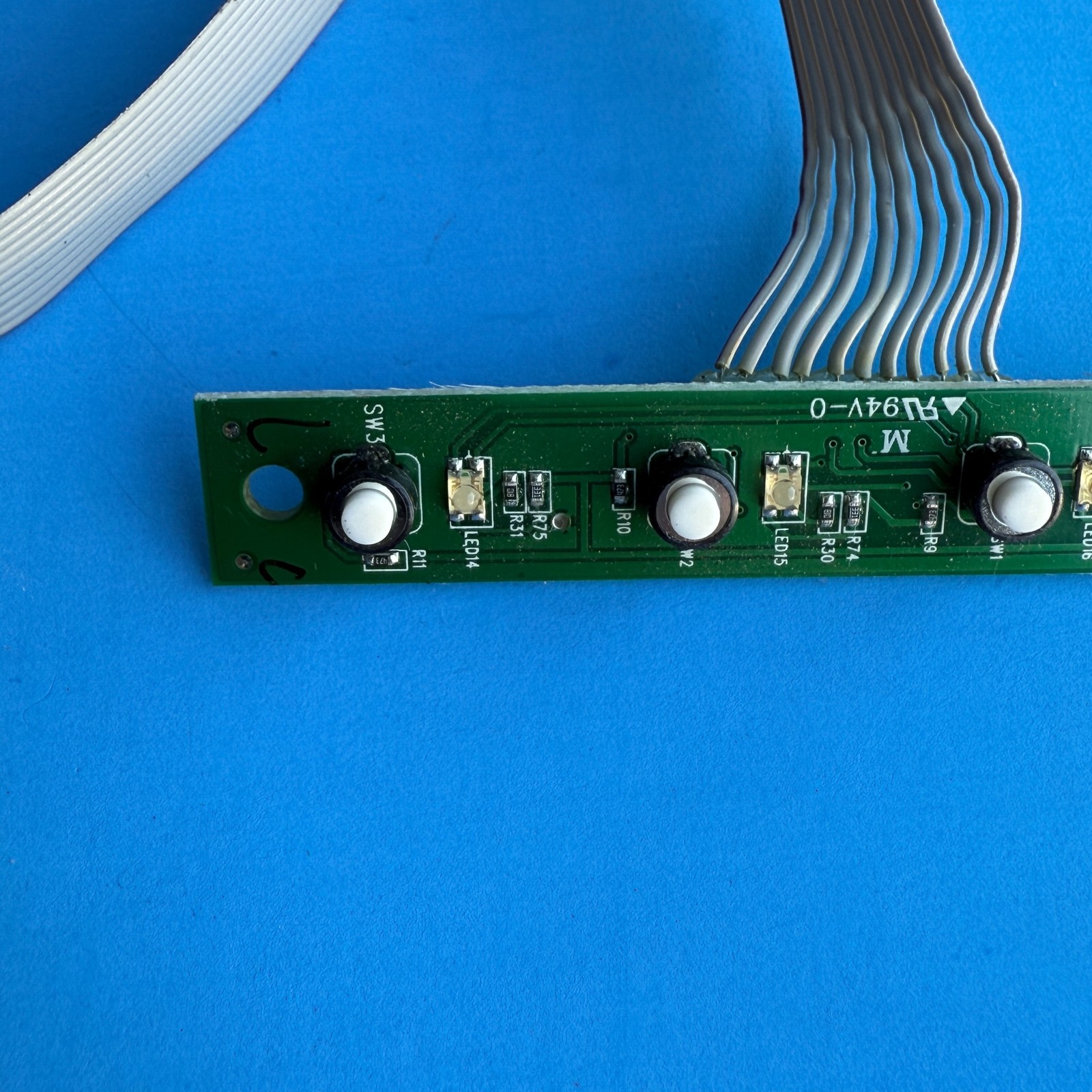 M-AUDIO AXIOM AIR 49 MIDI Controller Part: Drumkey Roll Bank Switch PCB Board