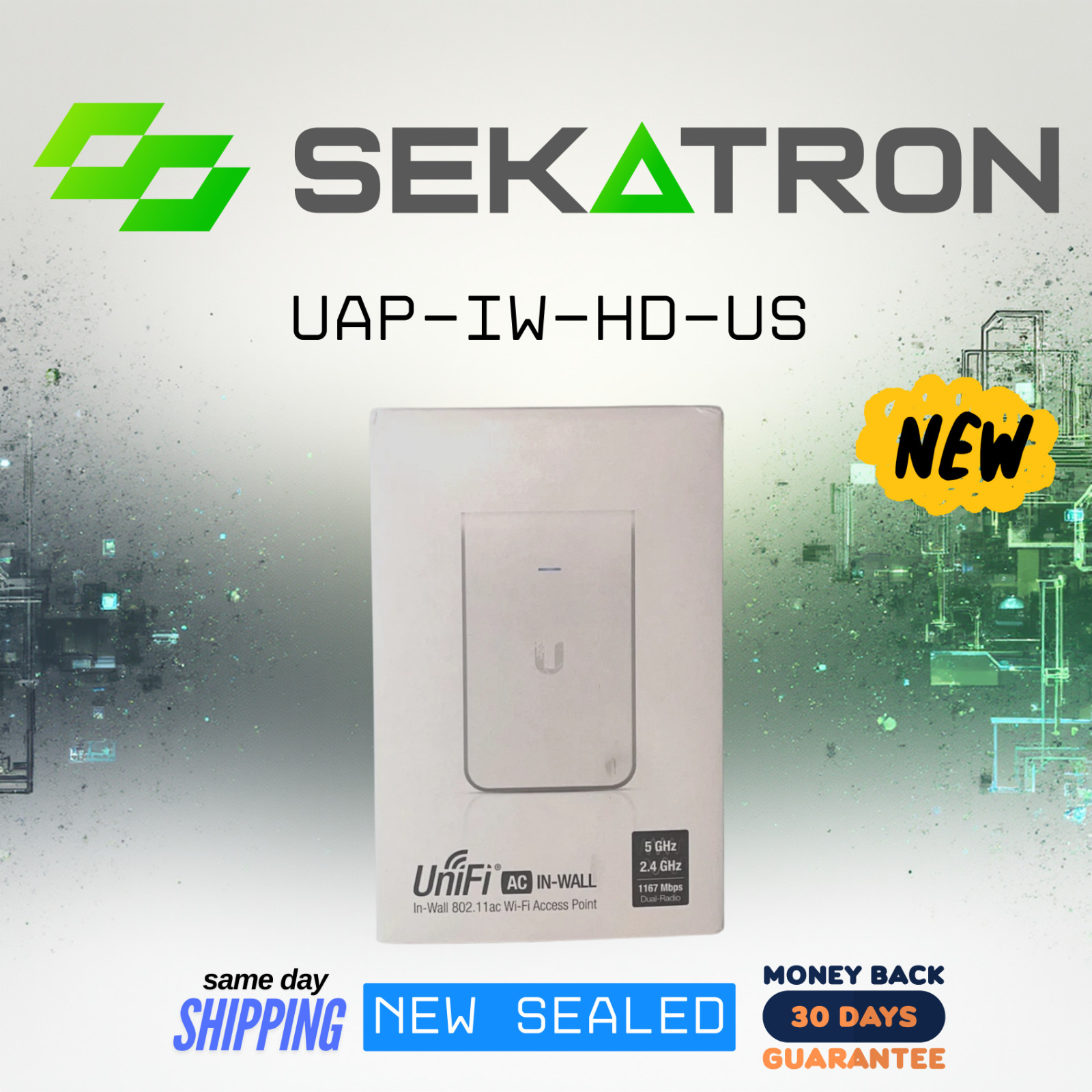 📡 Ubiquiti UAP-IW-HD-US 802.11ac Wave 2 • In-Wall HD Access Point ⚡FastShip
