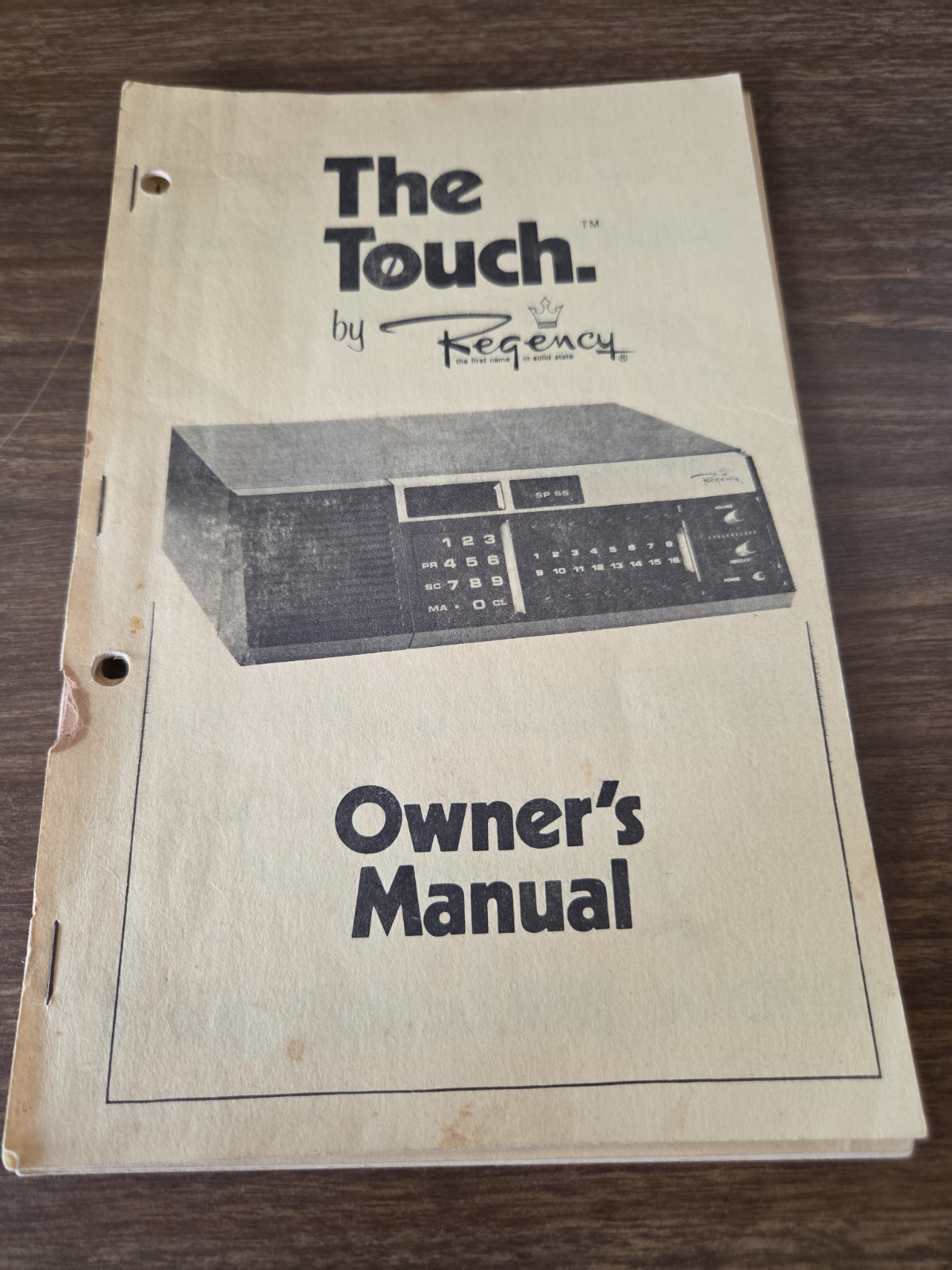 1977 Regency The Touch Scanner Owners Manual