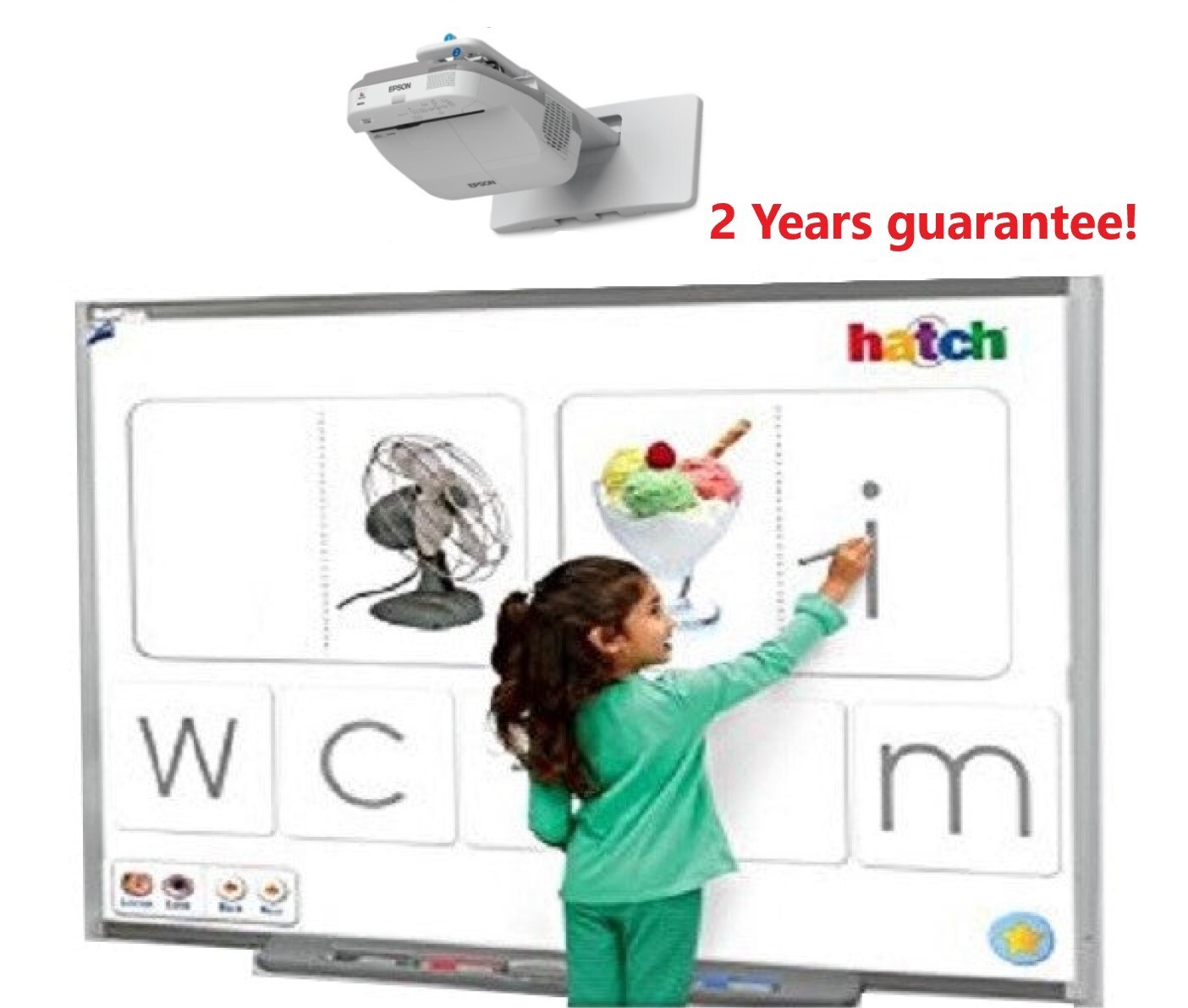 Interactive Smart Board SB685 and Short throw projector_ Interactive whiteboard