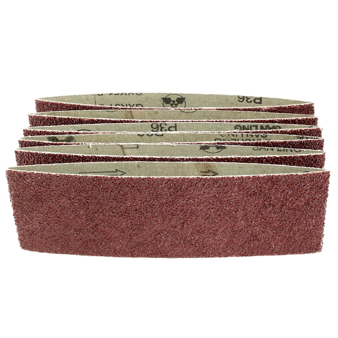 3" x 18" Aluminum Oxide Sanding Belt 36 Grits Lapped Joint 6pcs