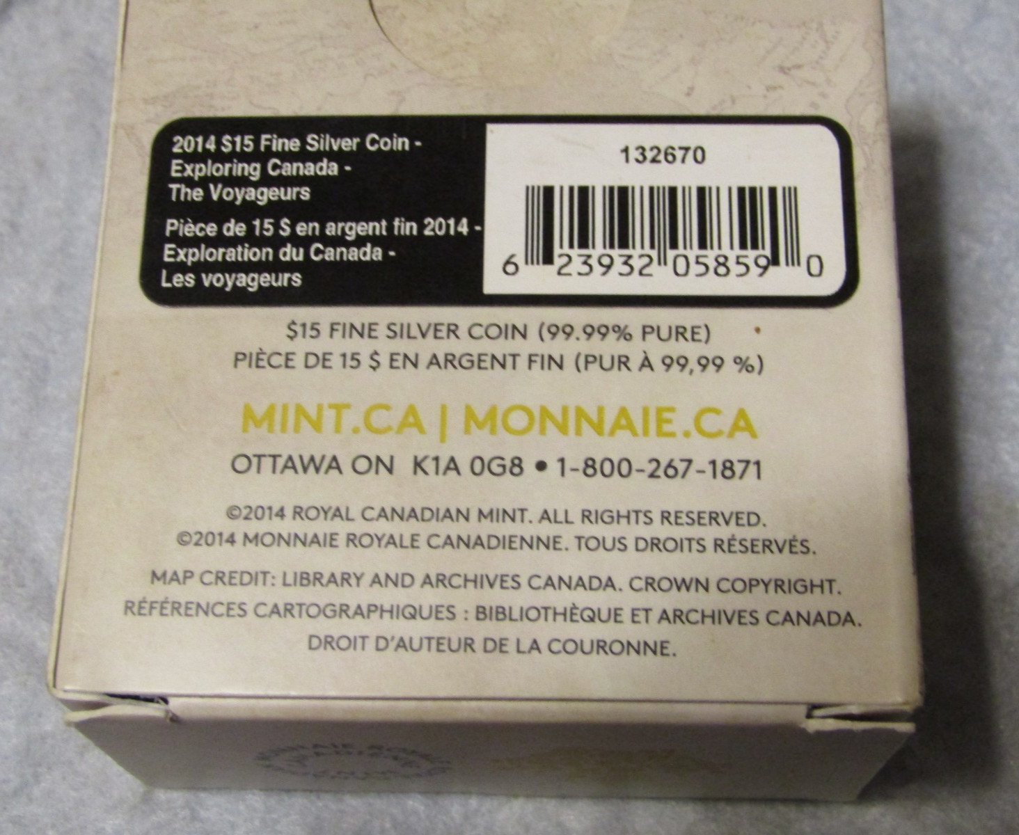 2014 CANADA SILVER $15 DOLLAR..EXPLORING CANADA - THE VOYAGEURS..PROOF