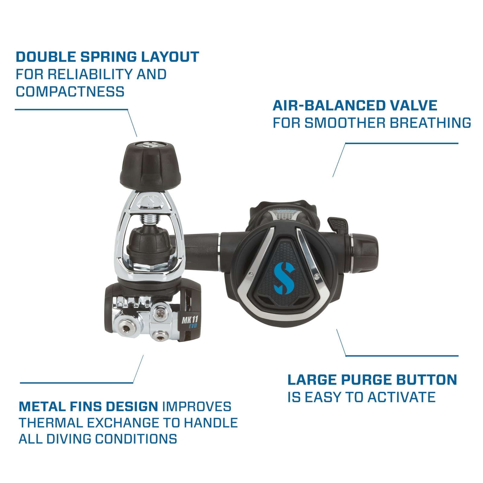 SCUBAPRO MK11 EVO/C370 Dive Regulator System for Scuba Diving Int