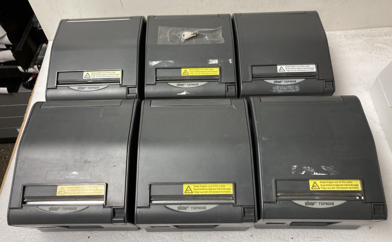 Lot of 6 Star TSP800II POS Thermal Wide Receipt Label Printer No Power Supply