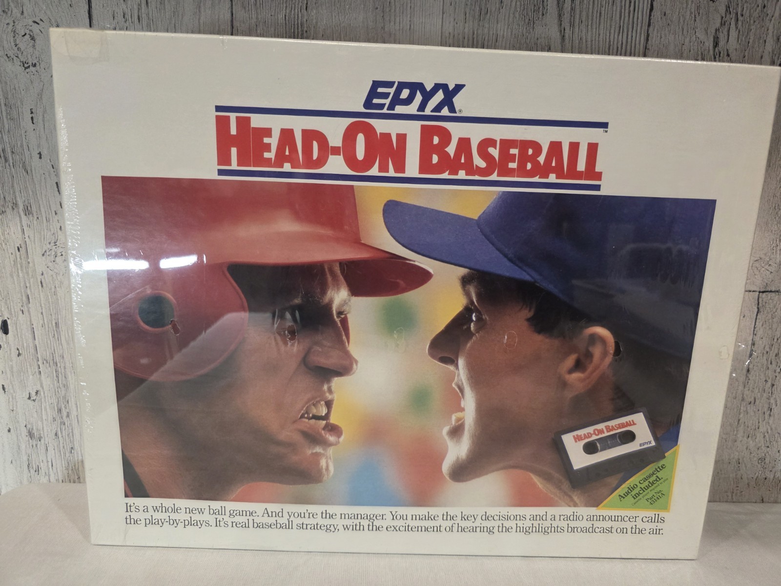 EPYX Head-On Baseball (1988) Cassette Board Game BRAND NEW and Sealed