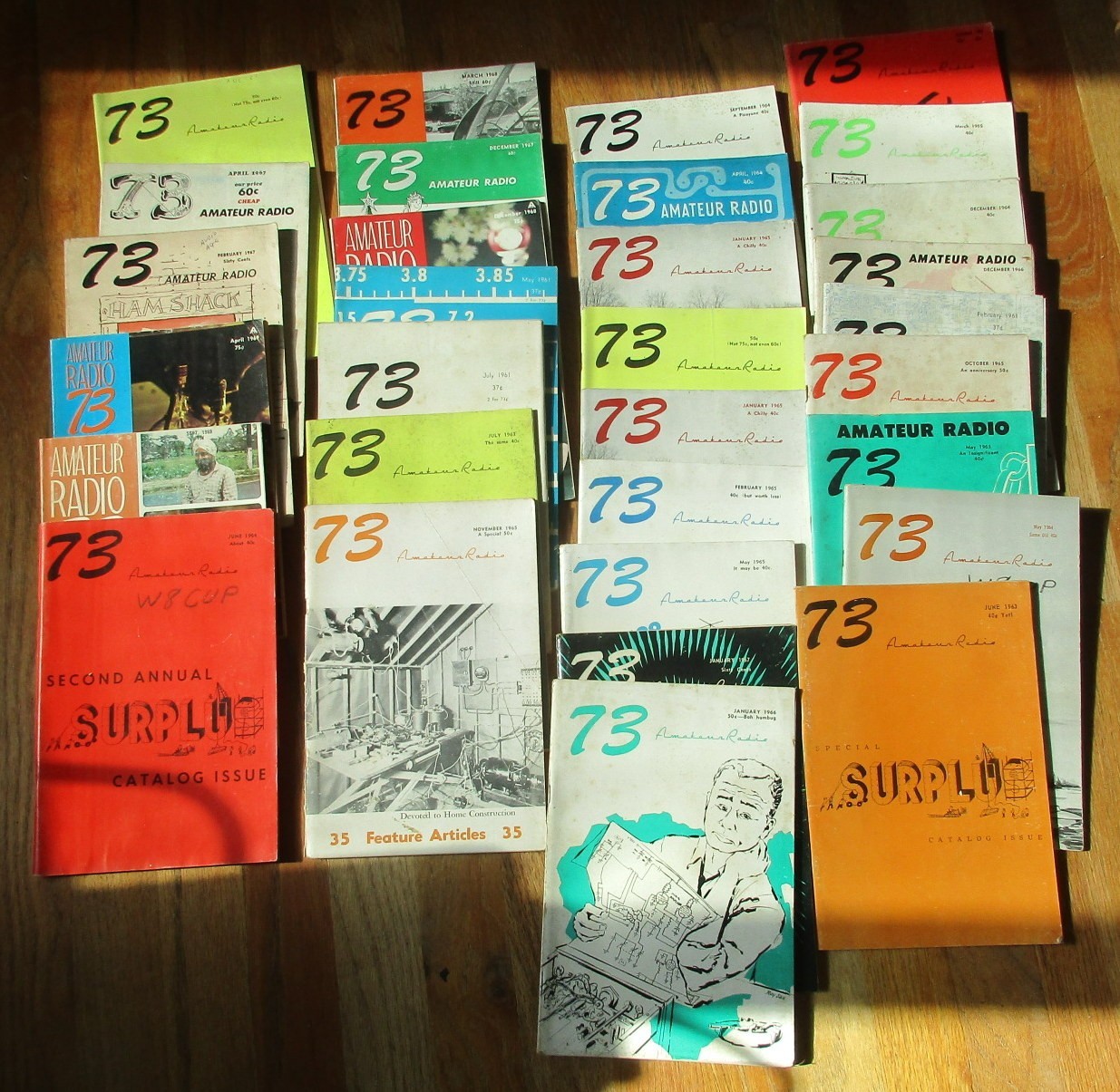 Amateur Radio 73 Magazines Mixed Lot of 31  Issues  1961  and other early ones