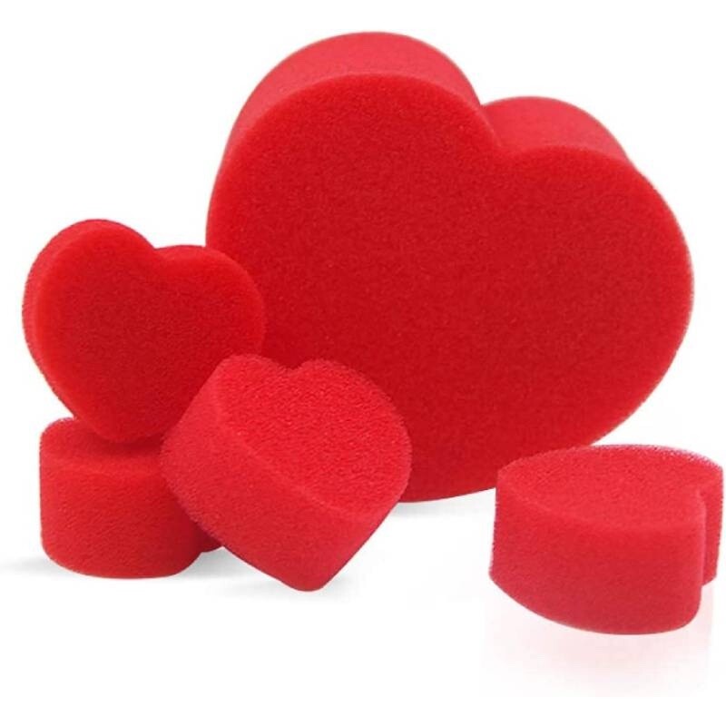 Heart Sponge 5 pc Magic Trick Funny Magician Tricks Props