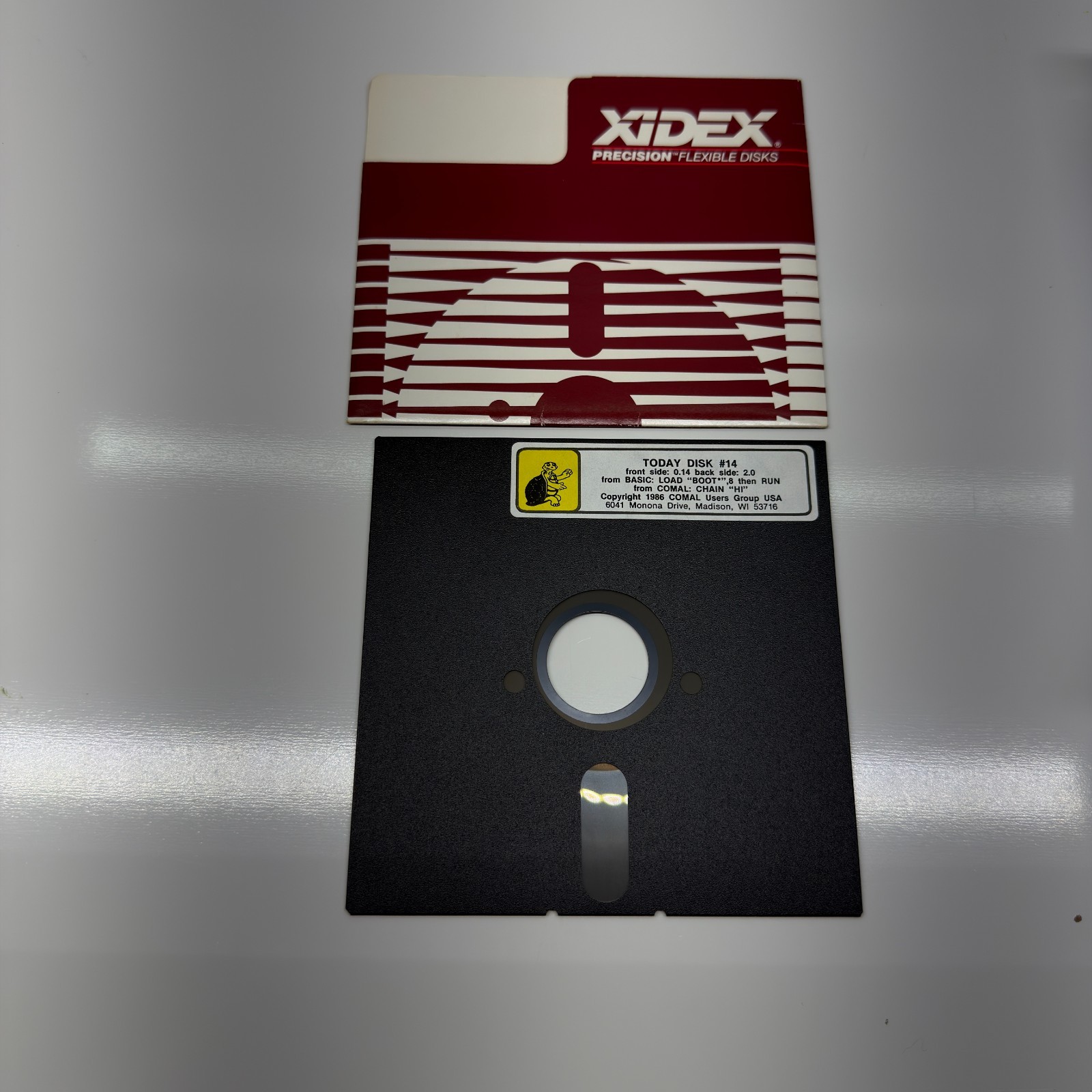 Vtg Commodore 64 Cartridge Today Disk #14 1984 Software 5.25” Floppy Glen Day