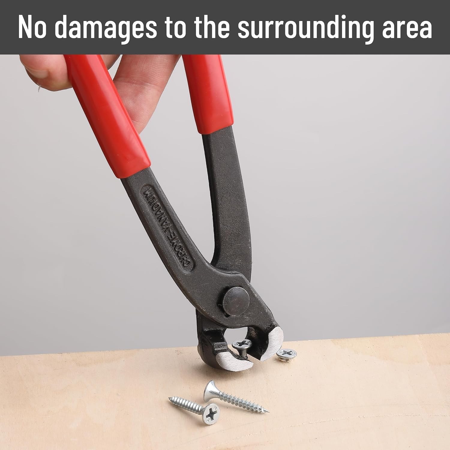 Bates 8-Inch Nail Puller - Red End Cutting Pliers for Effortless Extraction