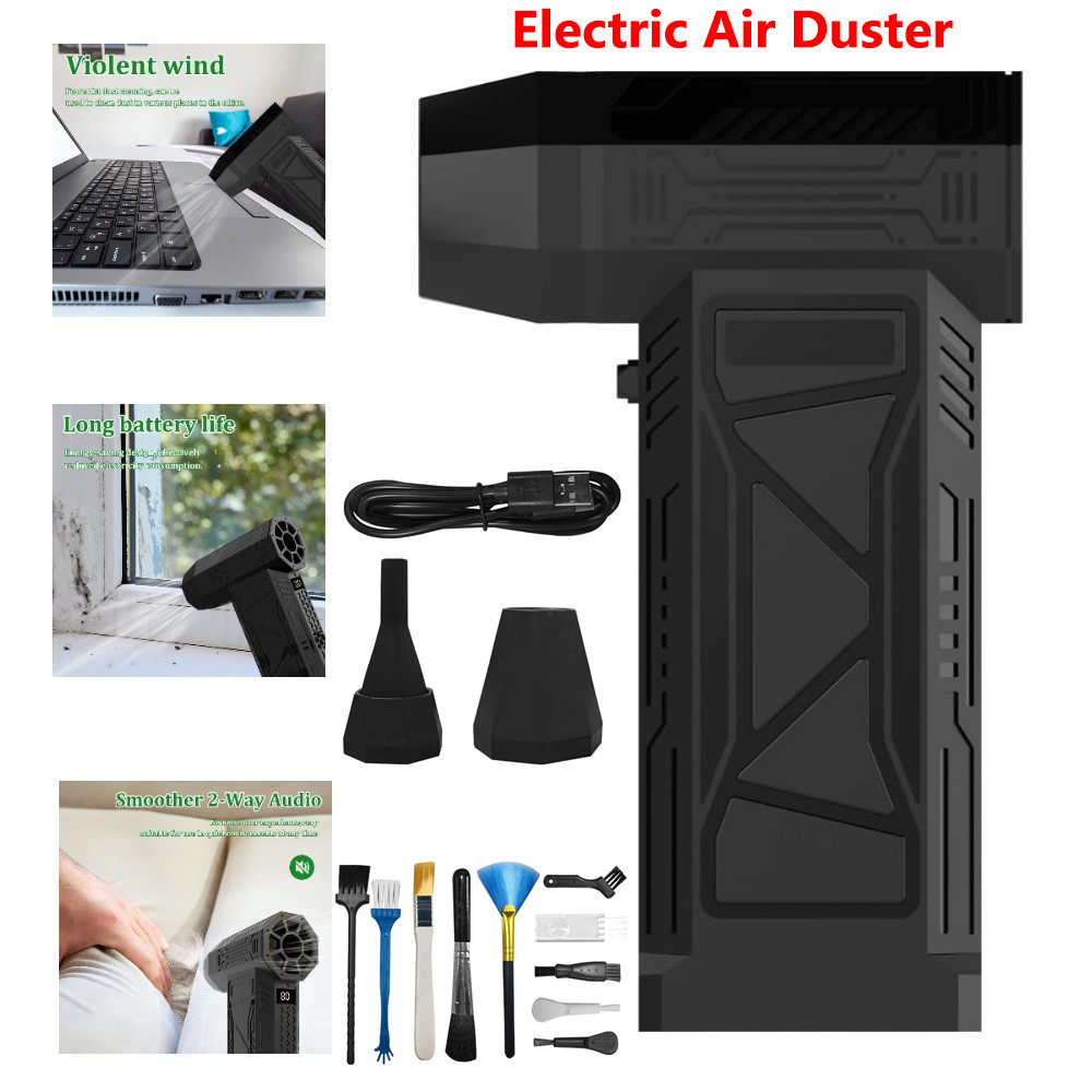 Compressed Air Duster 150000RPM Super Power Electric Air Duster 3Speed Turbo Fan