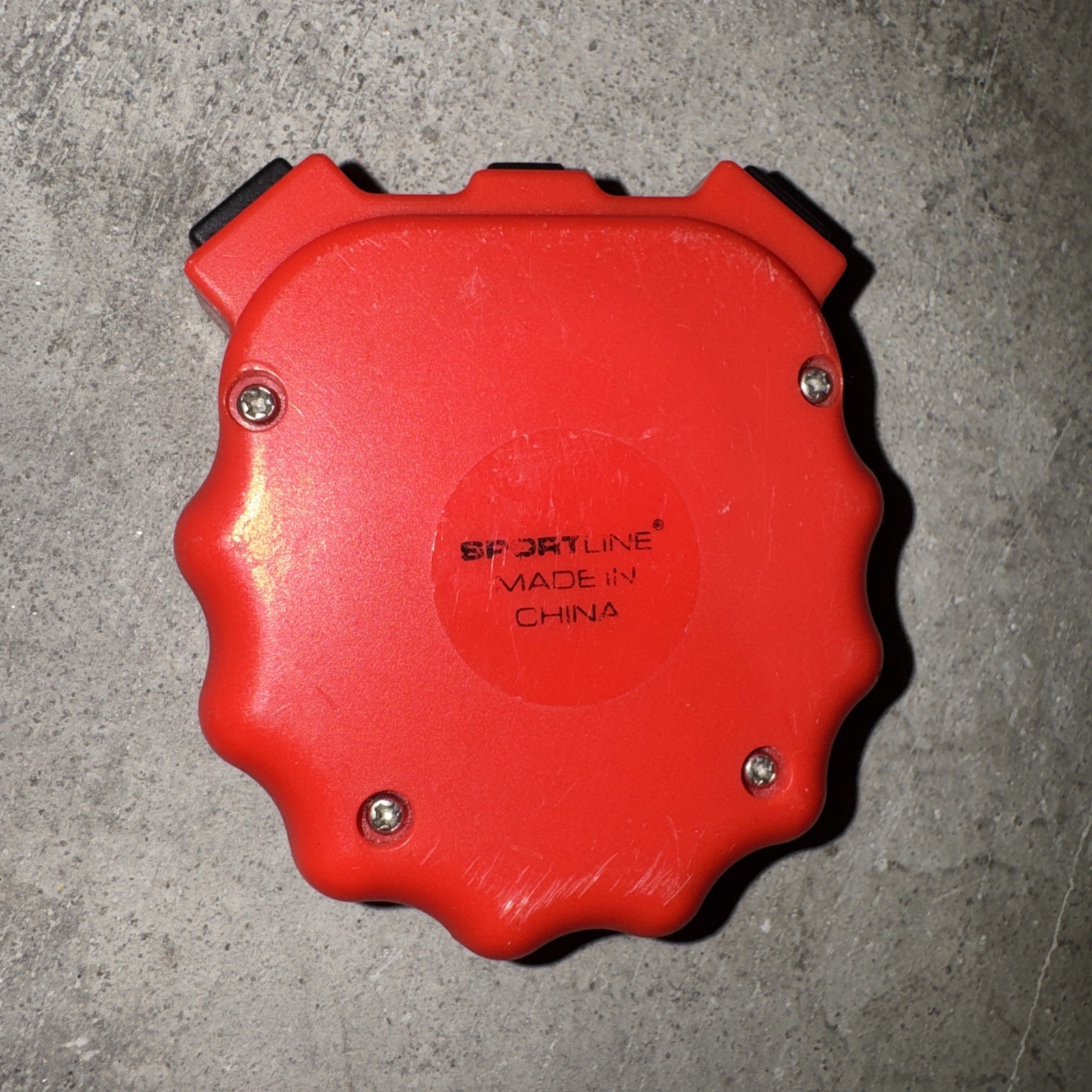Sportline Digital Stopwatch Timer – Handheld Sports & Training Timer 224 Red