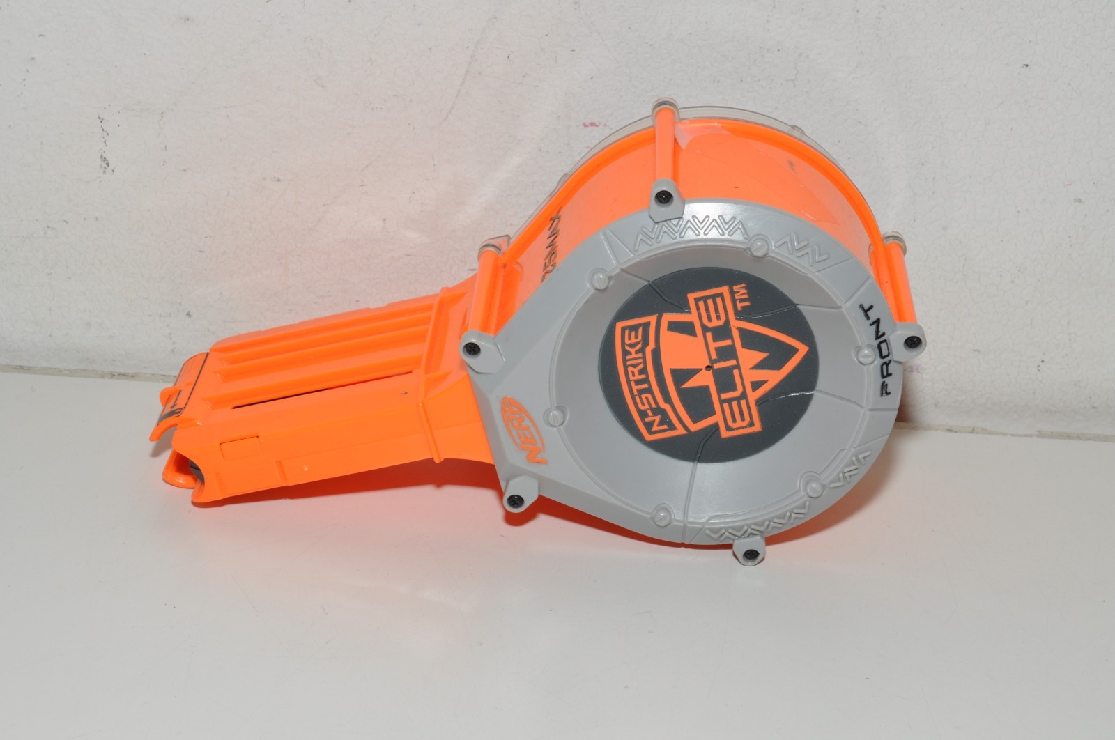 Nerf N-Strike Elite 25 Round Drum Magazine: Black Face Orange Print