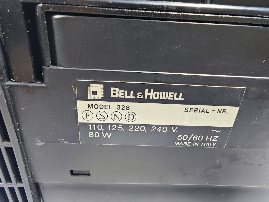 Bell & Howell 328 Projector - Untested, For Parts or Repair