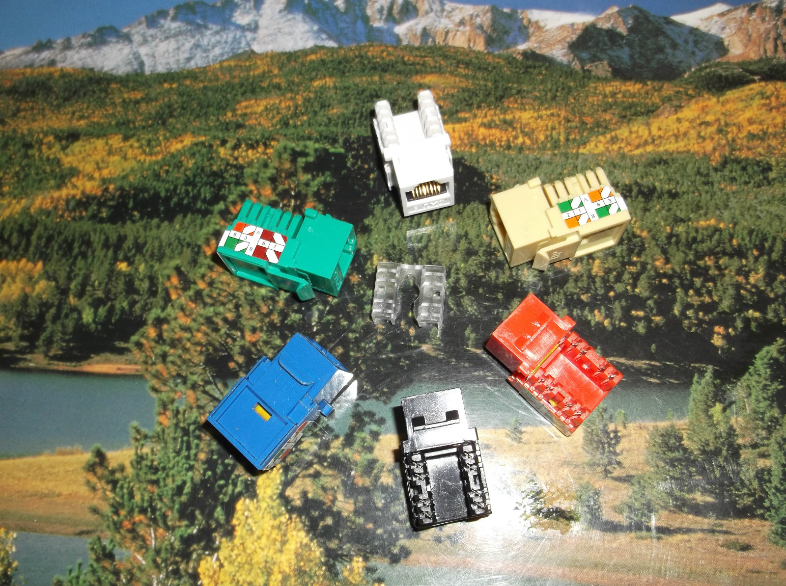 Cat6 Keystone Jacks in Green 15 Pcs Pack US Same Day Shipping