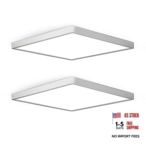 2Pack 12inch 24W LED Flush Mount Ceiling Light, 5000K 24W White Daylight White