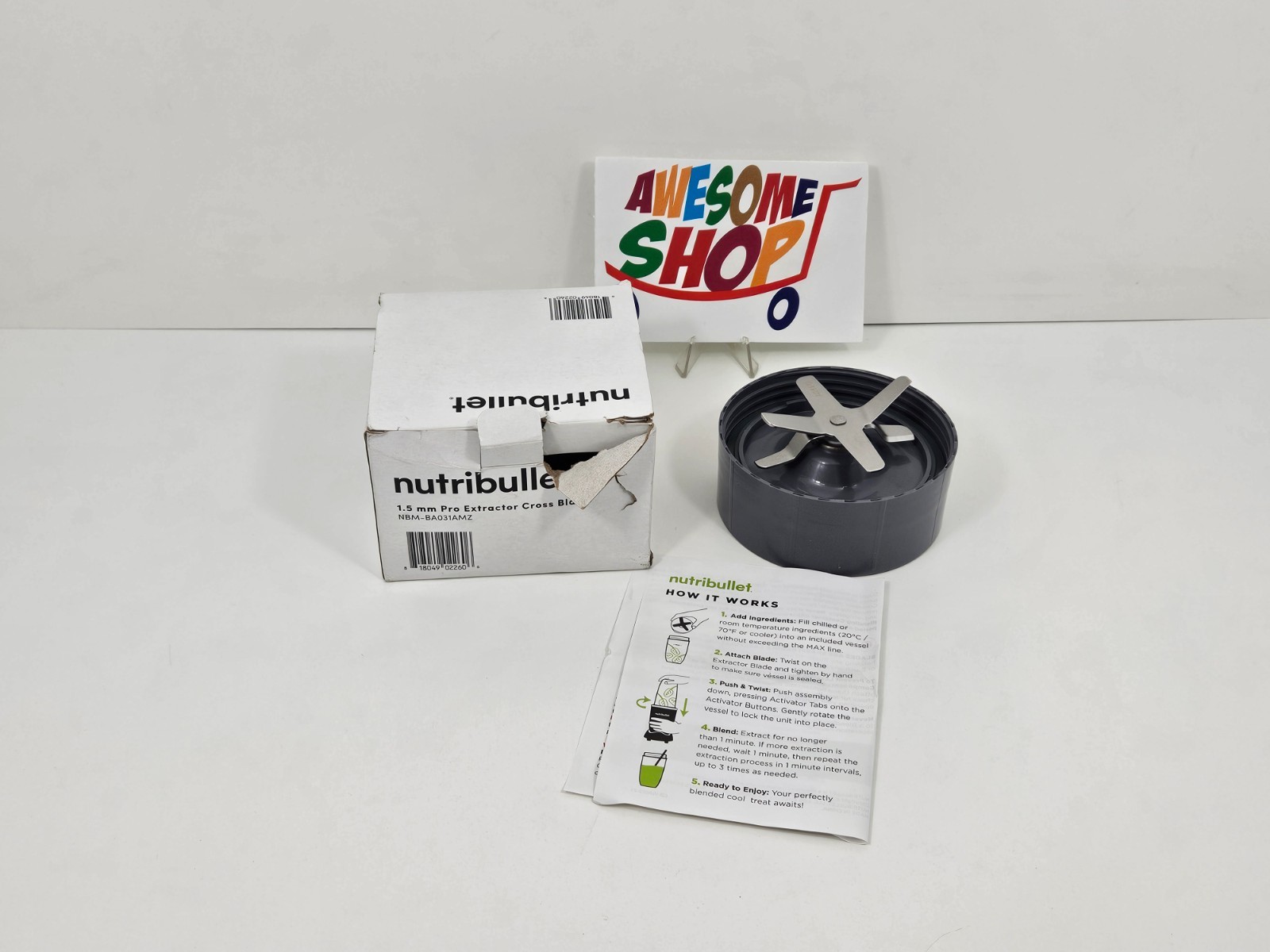 Nutribullet 1.5mm Pro Extractor Cross Blade NBM-BA031AMZ Brand New