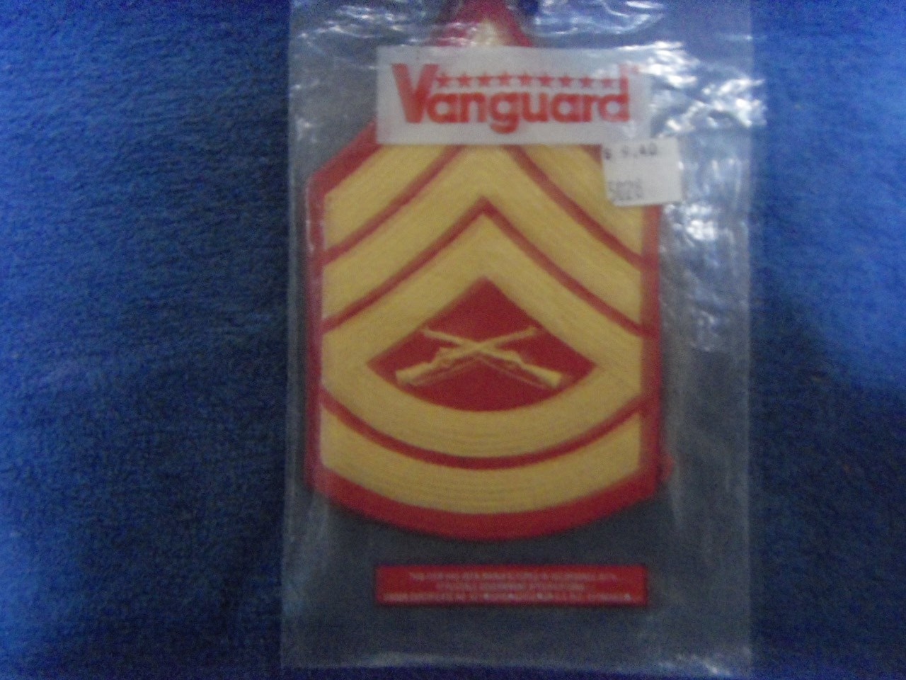 U.S. Marine Corps USMC Sergeant Dress Blues Rank Insignia Chevrons Patches
