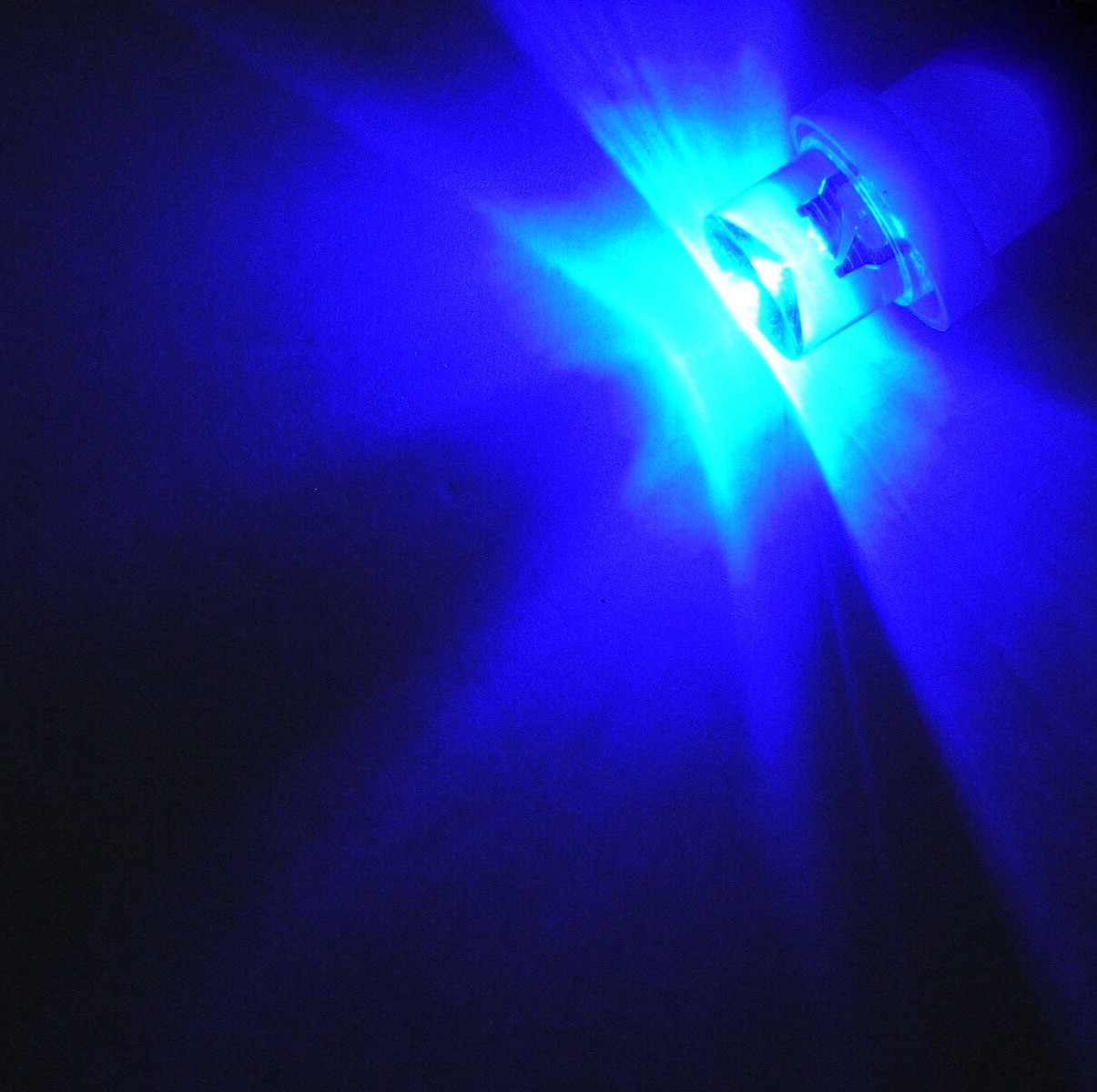 6 BBT 12 volt Super Bright Blue LED Wedge T10 Marine Grade Concave Light Bulbs