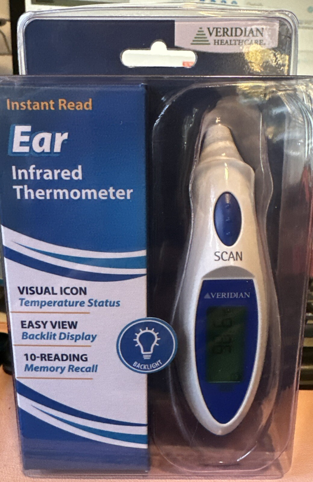 Veridian Healthcare -  Instant Read Ear Infrared Thermometer - NIB