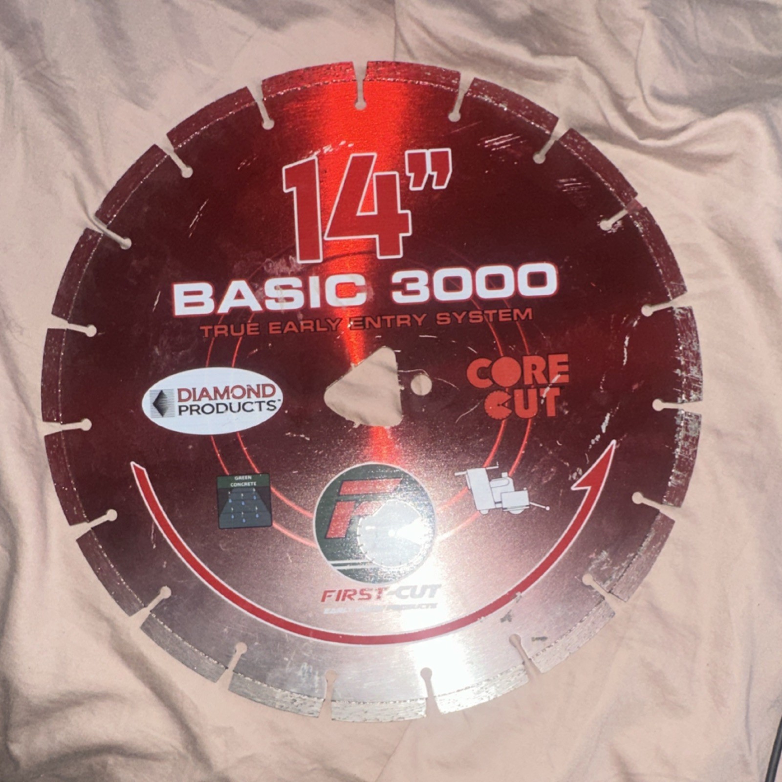 Diamond Products Basic 3000 Early Entry 14" Diamond Saw Blade for Green Concrete