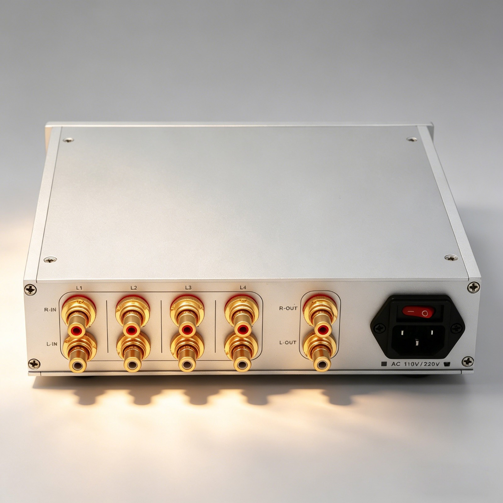 Remote Passive volume controller Passive preamplifier with 4 way input preamp