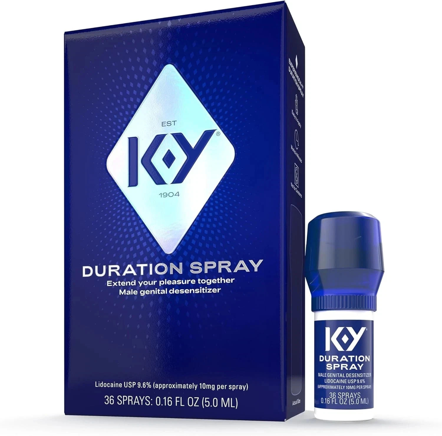 Duration Spray for Men, K-Y Male Genital Desensitizer Numbing Spray to Last Long
