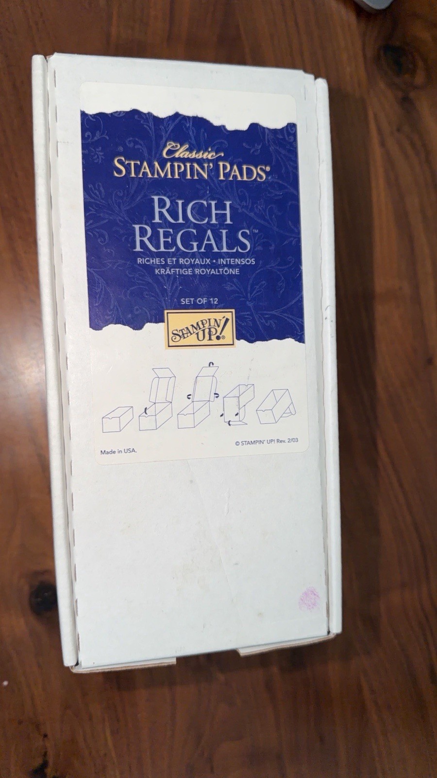 RARE! STAMPIN' UP!-  CLASSIC STAMPIN' PADS - Set Of 12 Rich Regals. SEALED