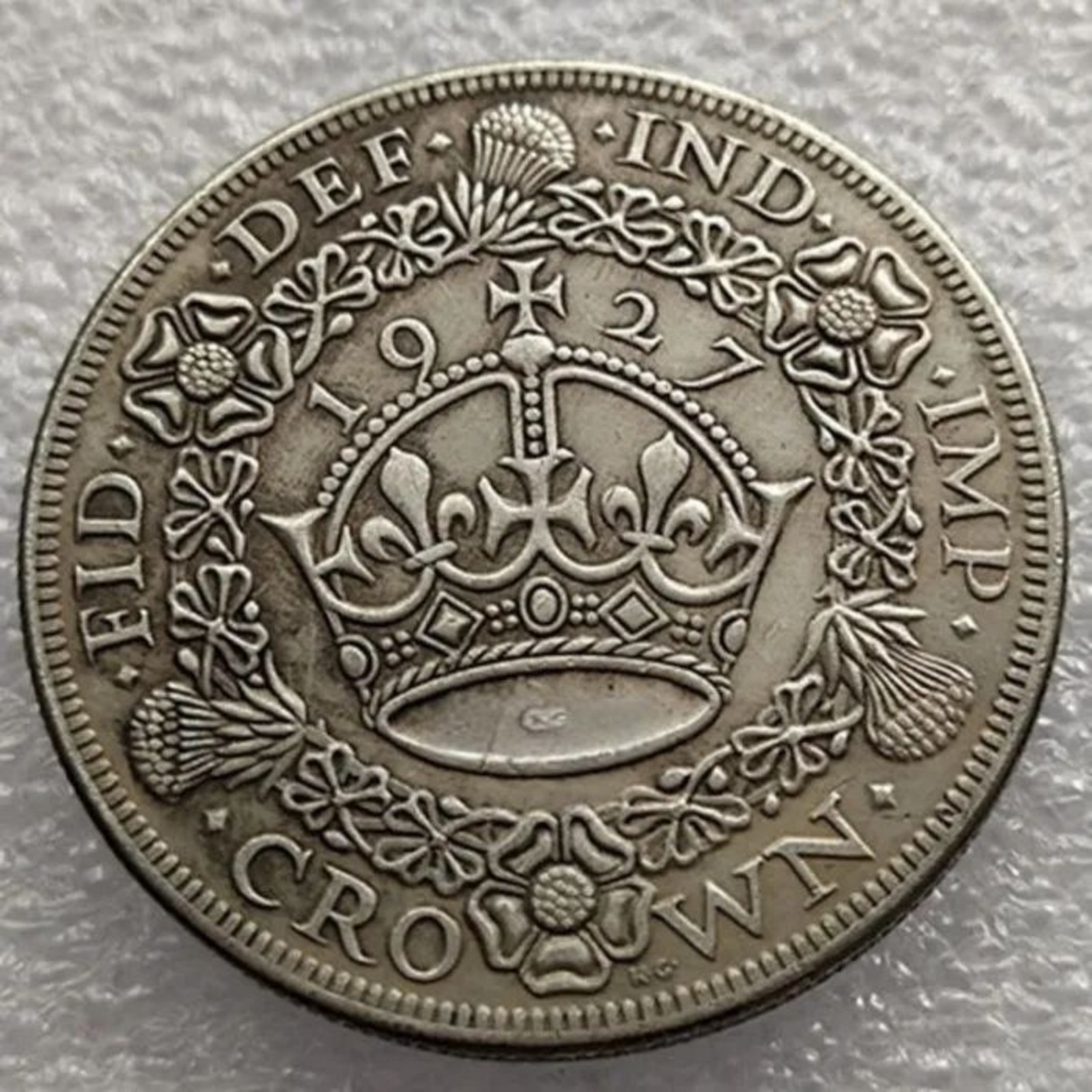 1927 UK 1 Crown George V