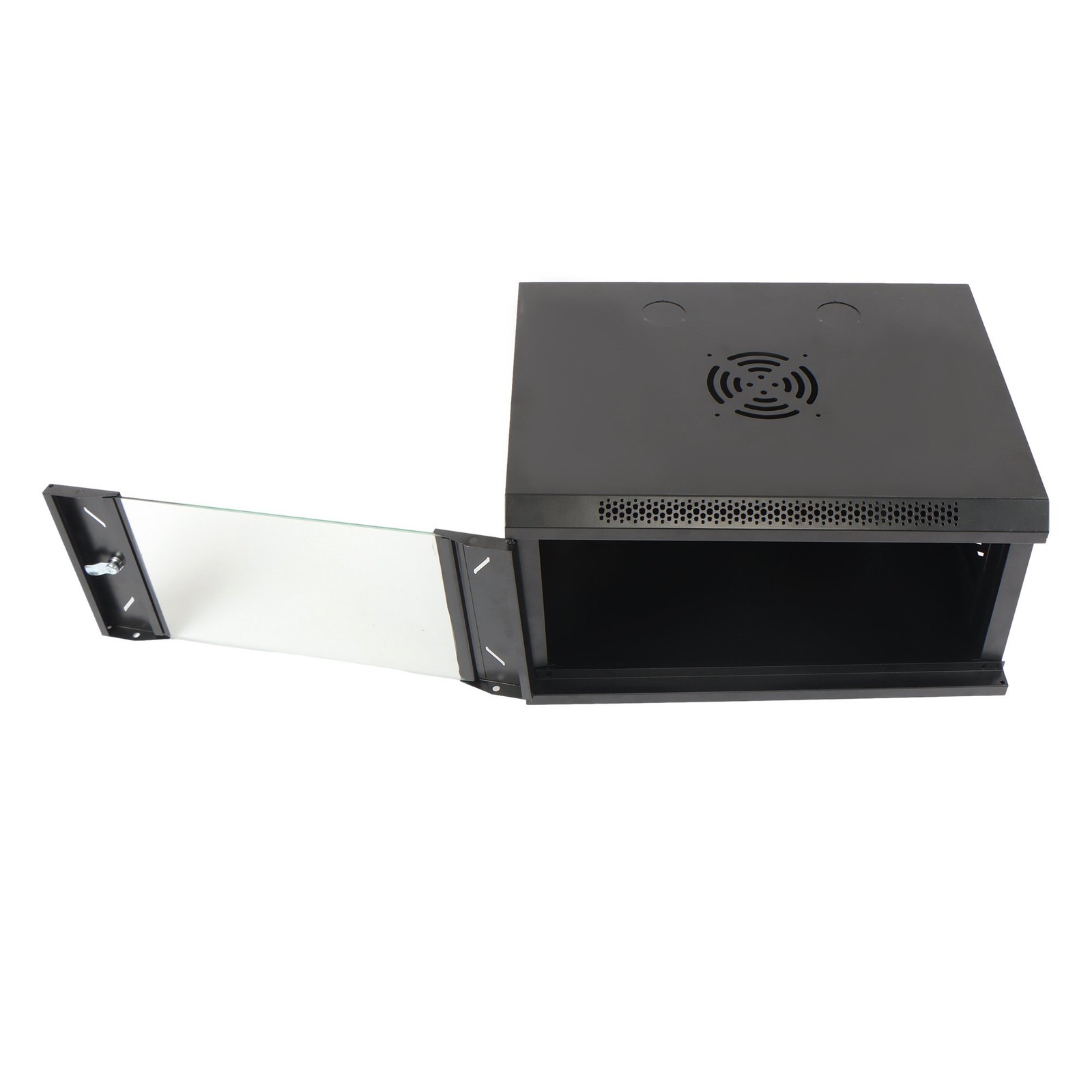 6U Wall Mount Network Cabinet 15.5in Deep with Lock for Data Center Rack"