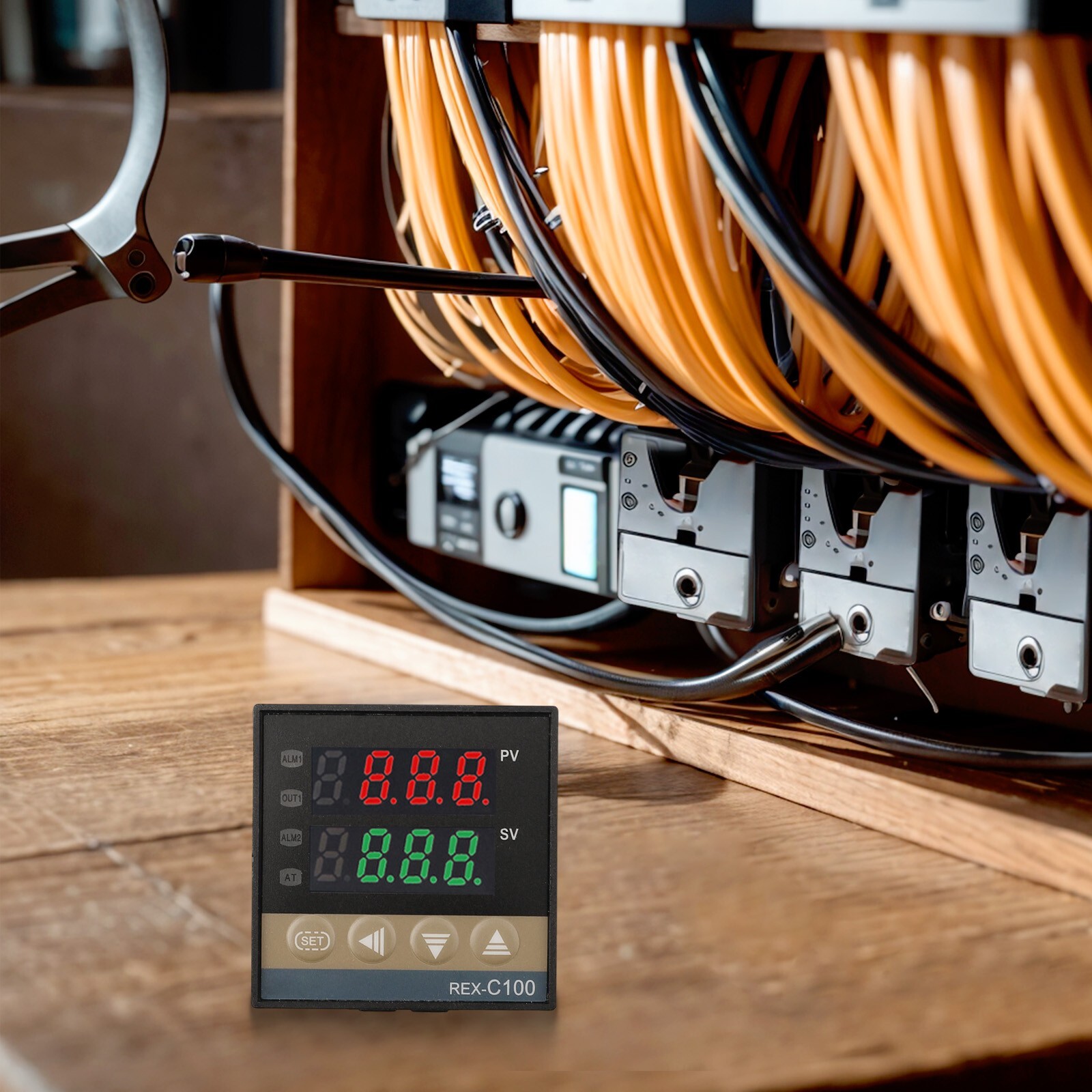 REX-C100 SSR DN+SSR-25DA+M6 British Temperature Controller And Thermocouple