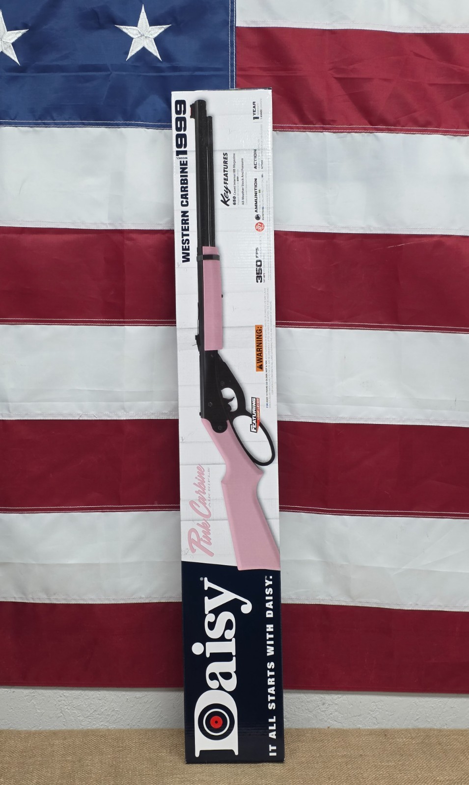Daisy Lever Action Carbine 1999 BB Gun .177, 350 FPS, Pink - 991999-503