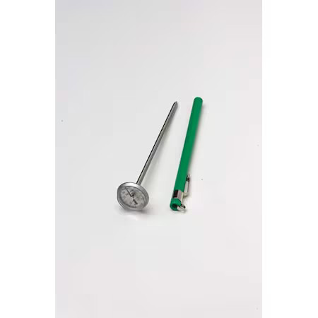 Tel-Tru 3Jpe9 5" Stem Analog Dial Pocket Thermometer, -40 Degrees To 70 Degrees