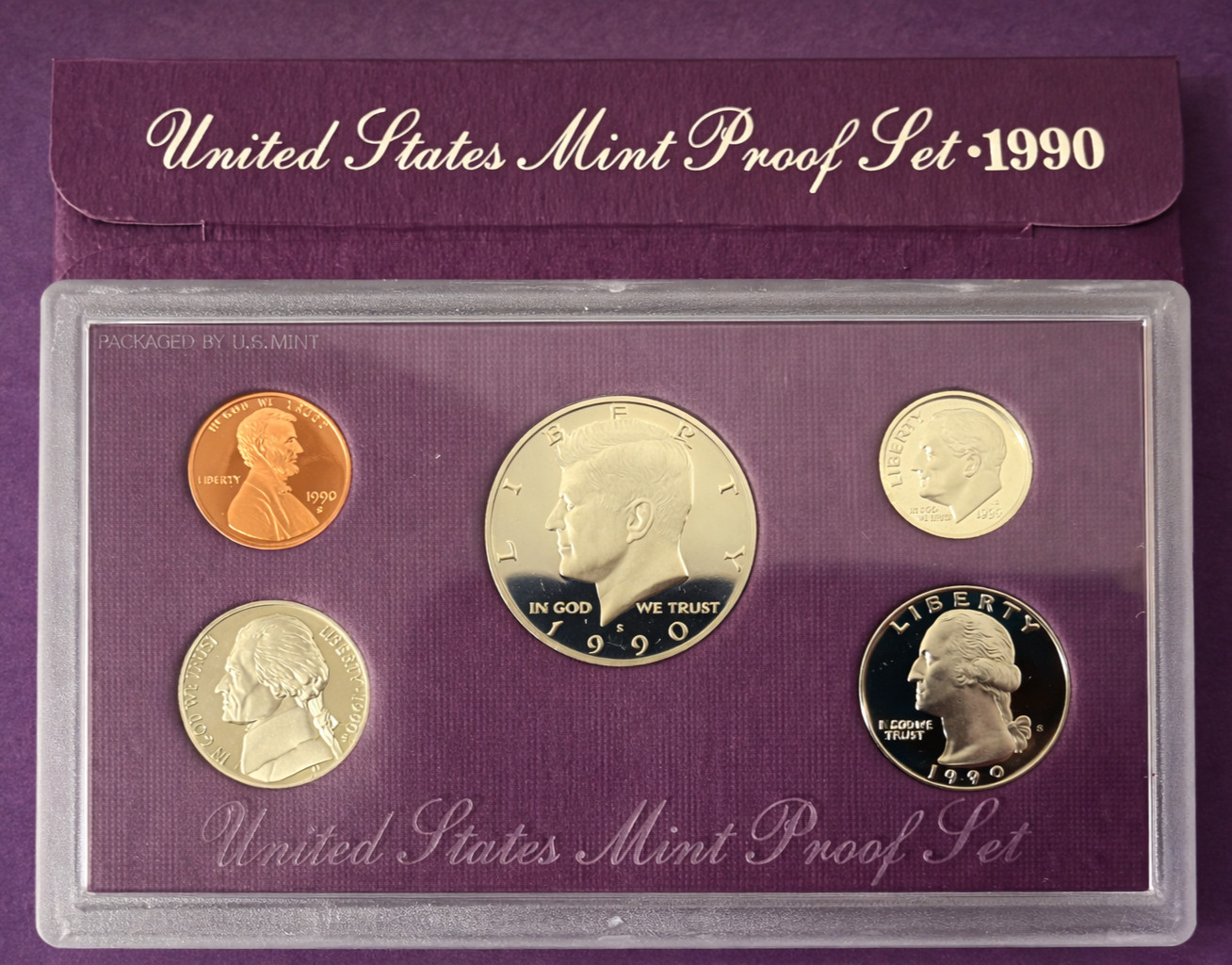 1990 US Mint Proof Set San Francisco Original Packaging Complete Set