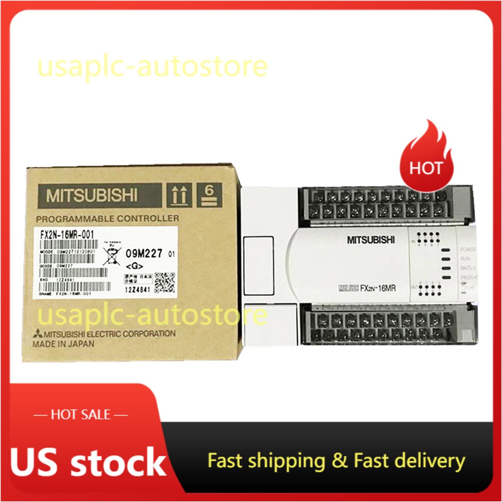 MITSUBISHI FX2N-16MR-001 FX2N16MR001 PLC Programmable Controller US Free TAX