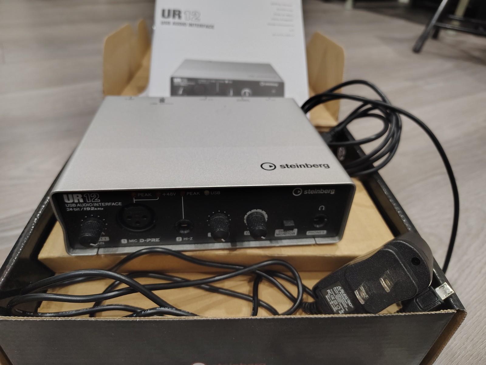 GENTLY USED Steinberg UR12 USB Audio Interface 24-bit/192kHz With Adapter