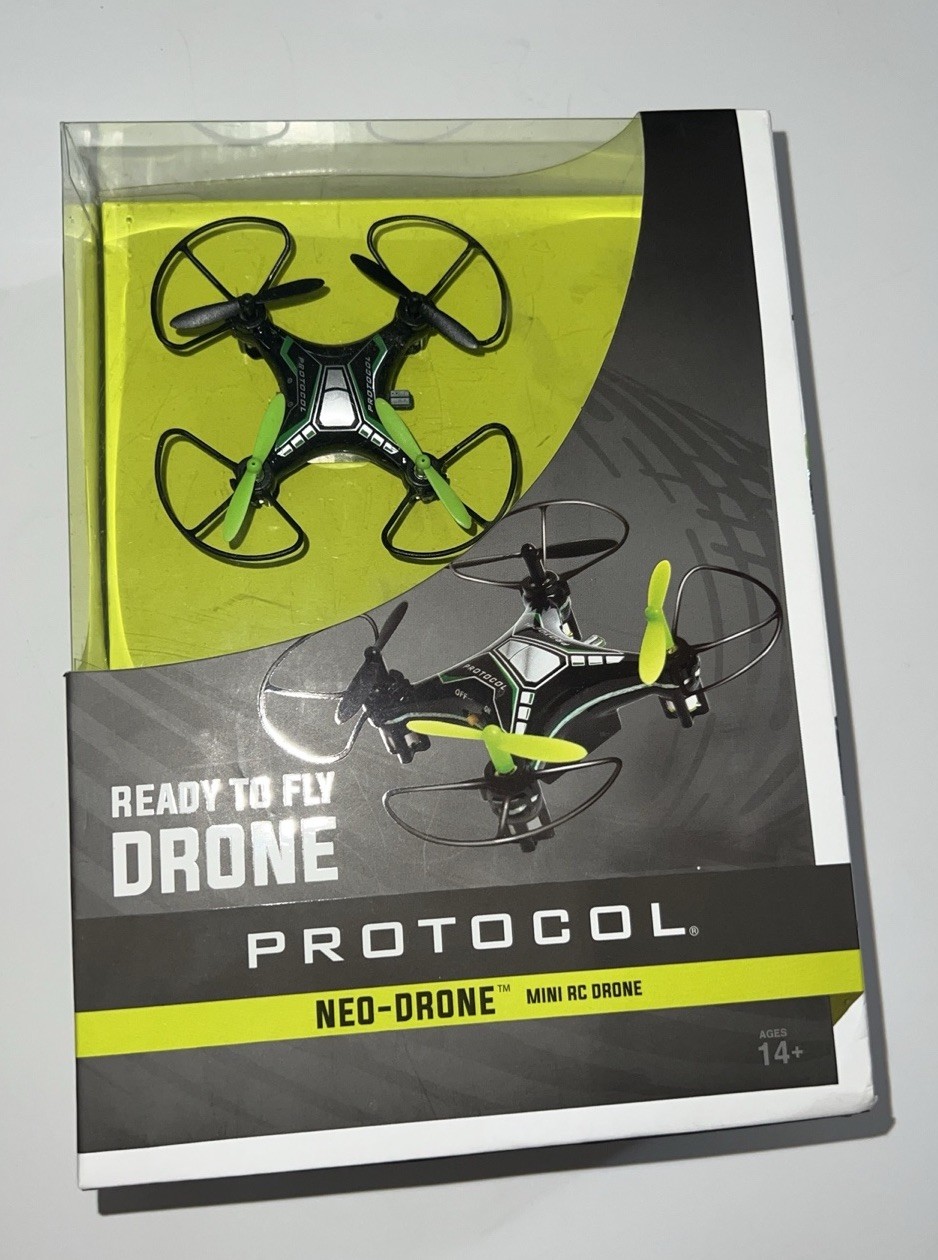 Protocol Neo-Drone Mini RC Quadcopter w/ 2.4GHz Remote, Black/Green