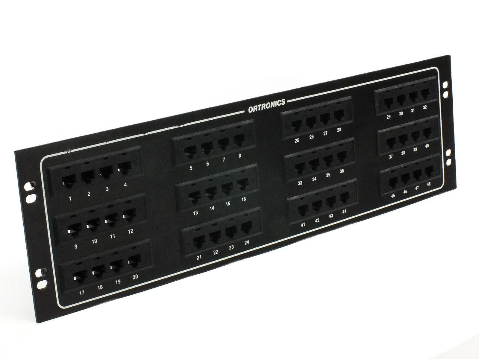 Ortronics OR-808044023 48-Port Modular Telco Patch Panel 4C/8P RJ-11 3U