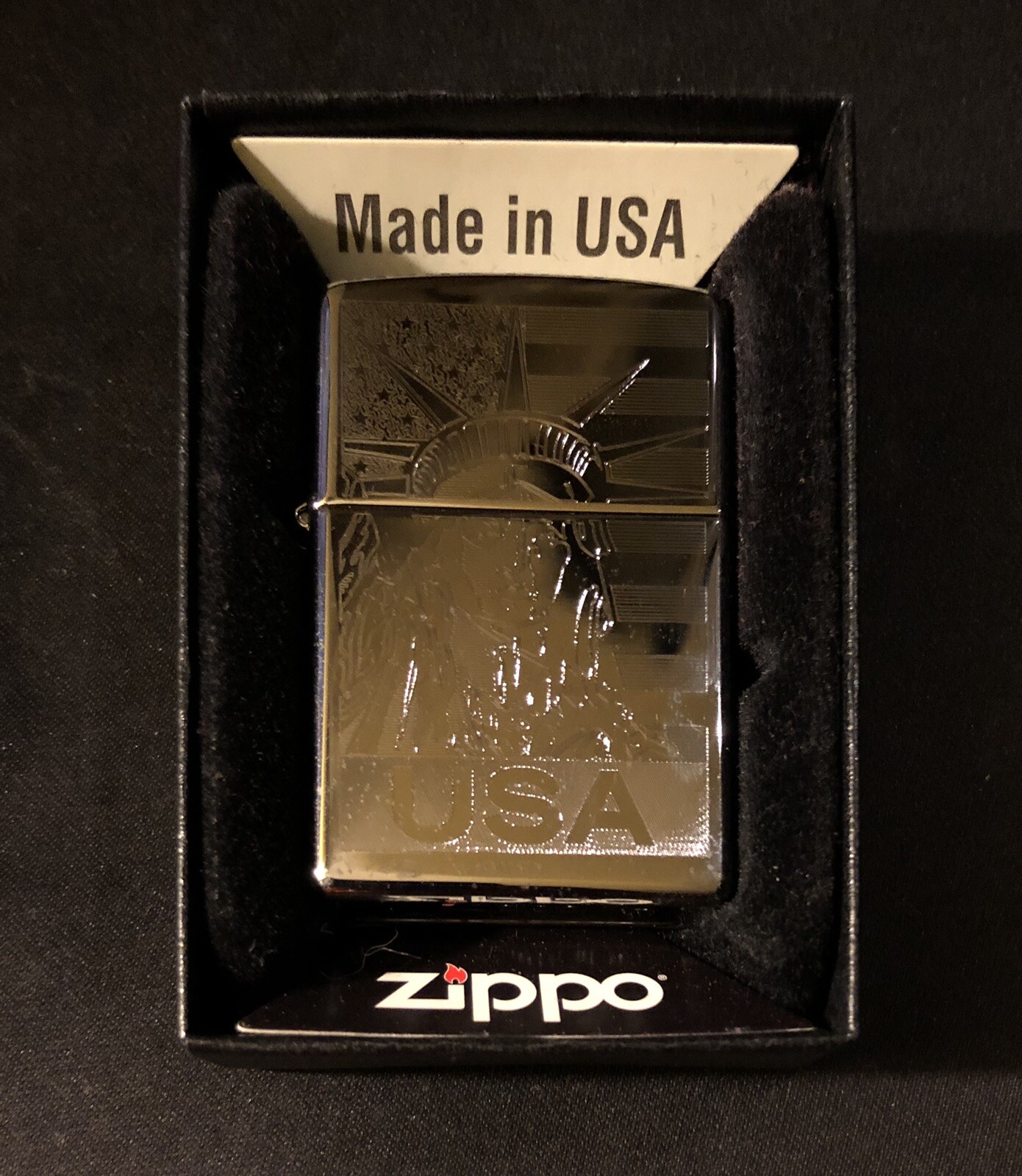Zippo Lighter Statue Of Liberty USA High Polished 2017 Design